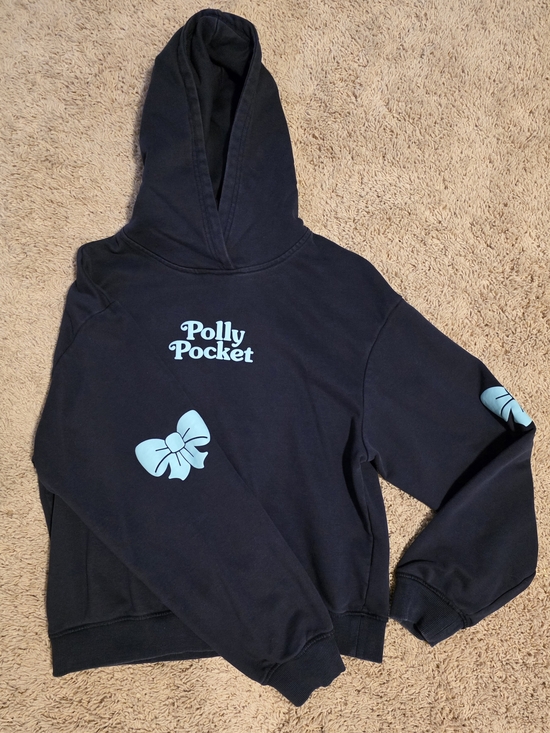 Cider Tops - Cider Navy Hoodie with Light Blue Polly Pocket Graphics